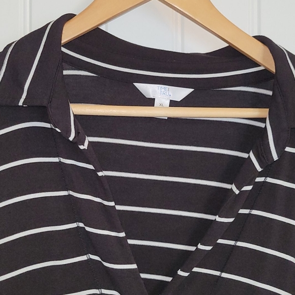 Time and Tru Women's Striped Tee - Picture 2 of 4